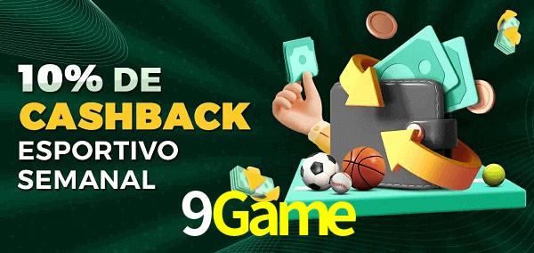 10% de bônus de cashback na 9Game